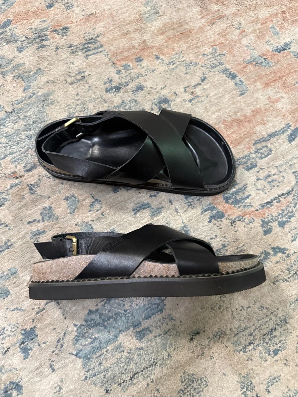 Liberté Leather Capri Sandal- wider fit in the back